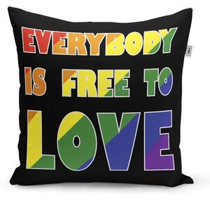 Sablio Vankúš Everybody is free to love: 40x40 cm