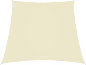 Maison Exclusive - Slnená plachta Oxfordová tkanina Trapézový tvar 2/4x3 m Krémovo biela