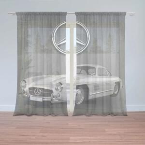 Sablio Záclony Mercedes-Benz 300 SL Sivé pozadie: 2ks 150x250cm