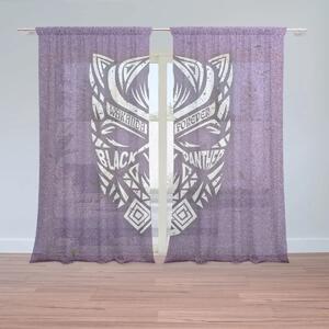 Sablio Záclony BLACK PANTHER wakanda forever Biely: 2ks 150x250cm