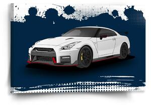 Sablio Obraz Nissan GTR 35 Modrý - 60x40 cm