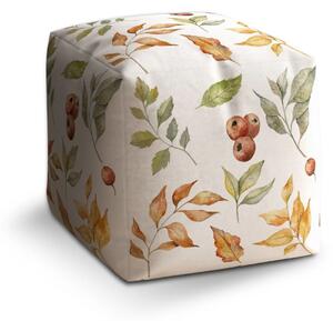 Sablio Taburet Cube Farby jesene - 40x40x40 cm