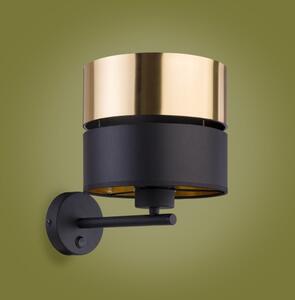 Nástenná lampa HILTON 1xE27/15W/230V mosadz/čierna