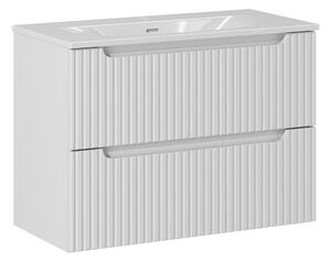 Comad Umyvadlová skrinka so zápustným umývadlom Nova White 80 cm biela