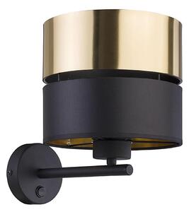 Nástenná lampa HILTON 1xE27/15W/230V mosadz/čierna
