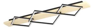 Eglo 901931 - LED Stropné svietidlo BOYA 2xLED/13W/230V + LED/16W čierna/béžová
