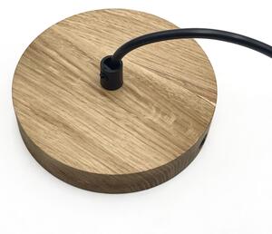 Závesný luster na lanku SINGLE 1xE27/60W/230V pr. 28 cm dub