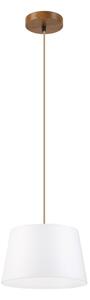 Luster na lanku AIDA 1xE27/60W/230V pr. 25 cm dub/hnedá/biela