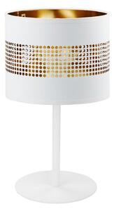 Stolná lampa TAGO 1xE27/15W/230V biela/zlatá
