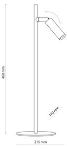 LED Stolná lampa LAGOS 1xG9/6W/230V 4000K biela