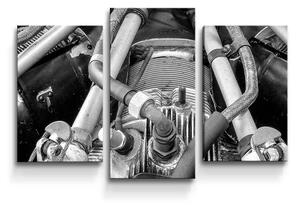Sablio Obraz - 3-dílný Motor - 75x50 cm