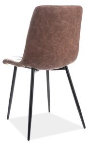 Jedálenská stolička COOL, 45x88x38, hnedá/čierna