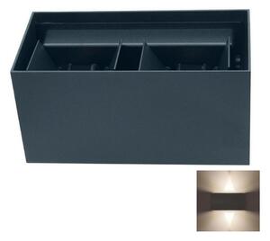 LED Vonkajšie nástenné svietidlo LED/12W/230V IP54 čierna
