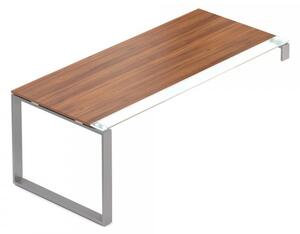 Stôl Creator 200 x 90 cm, sivá podnož, 1 noha