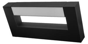 LED Vonkajšie nástenné svietidlo 2xLED/4W/230V IP54 30 cm čierna
