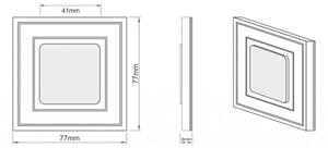 LDST KE-01-SC-BZ8 - LED schodiskové svietidlo KELLY 8xLED/1,2W/230V matná čierna
