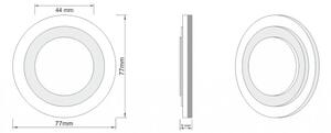 LDST LI-01-SS-BC8 - Osvetlenie schodiska LILI 8xLED/1,2W/230V