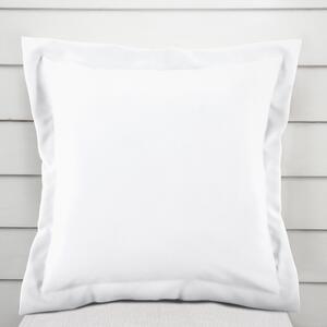 Biante Bavlnená saténová obliečka na vankúš s lemom ST-001 Biela 30 x 50 cm