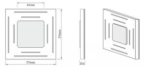 LDST SP-01-SS-BC8 - Osvetlenie schodiska SPACE 8xLED/1,2W/230V