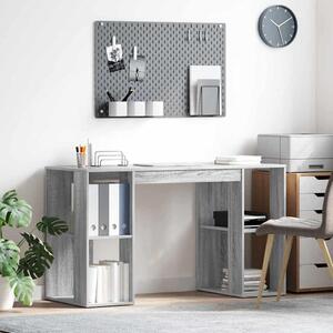 Maison Exclusive – Písací stôl, sivý Imitácia dreva Sonoma, 130 x 50,5 x 75 cm