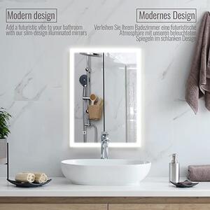 AQUAMARIN kúpeľňové zrkadlo s LED osvetlením 20 W, 50 x 70cm
