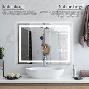 AQUAMARIN kúpeľňové zrkadlo s LED osvetlením, 110 x 70 cm
