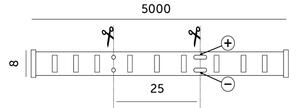 LED Pásik LED/50W/12V 5 m 4000K