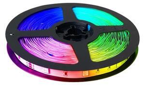 LED RGB Stmievateľný pásik LED/14W/230V 10 m + diaľkové ovládanie