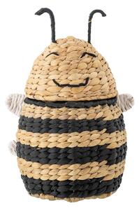 Detský kôš na hračky z vodného hyacintu v prírodnej farbe 20x18x30 cm Finn – Bloomingville Mini