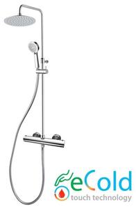 Sprchový set: termostat COOLTOUCH + hlavica SLIM 200mm + prísluenstvo