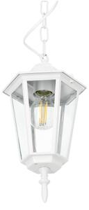 Vonkajší luster na reťazi 1xE27/60W/230V IP44 biela