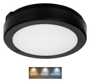 LED Kúpeľňové stropné svietidlo NAIROS LED/12W/230V 3000/4000/6500K IP65 čierna
