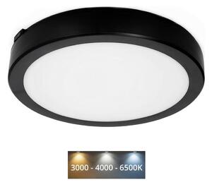 LED Kúpeľňové stropné svietidlo NAIROS LED/18W/230V 3000/4000/6500K IP65 čierna