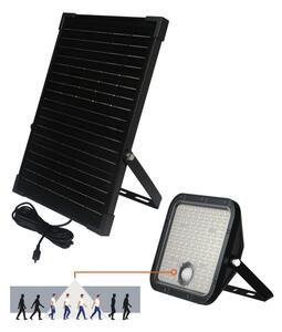 LED vonkajší solárny reflektor so senzorom LED/30W/6,4V IP65 3000/4000K