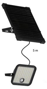 LED vonkajší solárny reflektor so senzorom LED/30W/6,4V IP65 3000/4000K