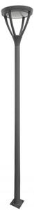 Pouličné/záhradné svietidlo 318 cm LED 45W tmavosivé IP65 SU-MA Mars MLS-LB-22A