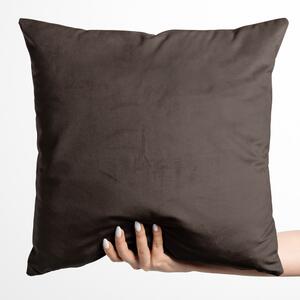 Biante Zamatová obliečka na vankúš Velvet Prémium SVP-016 Tmavo hnedá 50 x 60 cm