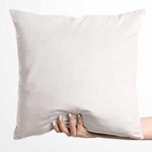 Biante Zamatová obliečka na vankúš Velvet Prémium SVP-024 Krémovo biela 30 x 50 cm