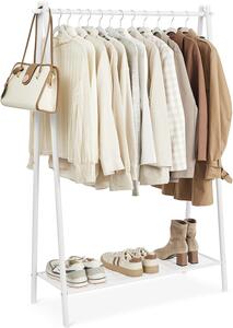 SONGMICS Vešiak na šaty Loft 153 cm biely