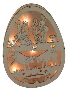 LED dekoračné vyrezávané vajíčko 22 x 3 x 18,3 cm
