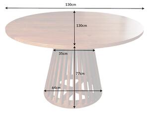 Okrúhly jedálenský stôl Orella 130 cm akácia