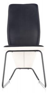 HALMAR Jedálenská stolička Navia biela/čierna/super sivá