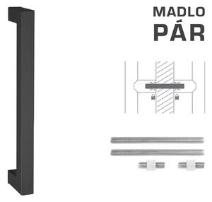 MPkovania FT - MADLO kód K02K 25x25 mm UN pár Rozteč madla: 200 mm, Rozmer profilu madla: 25x25 mm, Dĺžka: 225 mm