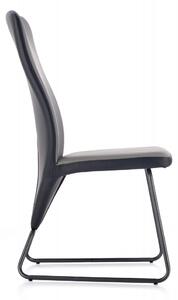 HALMAR Jedálenská stolička Navia čierna/sivá/super sivá