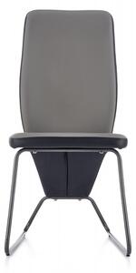 HALMAR Jedálenská stolička Navia čierna/sivá/super sivá