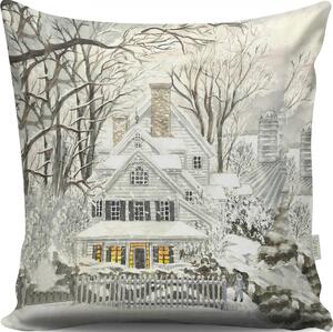 Hanah Home Vianočná dekoračná obliečka na vankúš TUNES I 43x43 cm biela