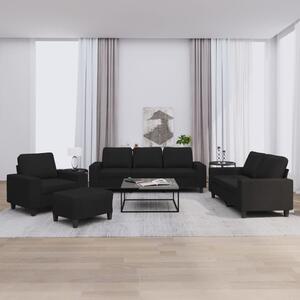 Maison Exclusive – 4-dielna sedacia súprava, ierna látka