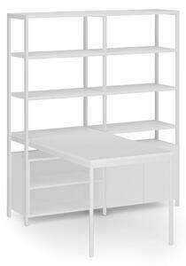 Zostava HOME OFFICE s policami, biela