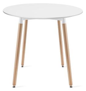 Jedálenský stôl 80 cm biely