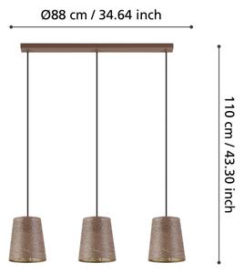 Eglo 99438 - Luster na lanku SEGEZIA 3xE27/40W/230V